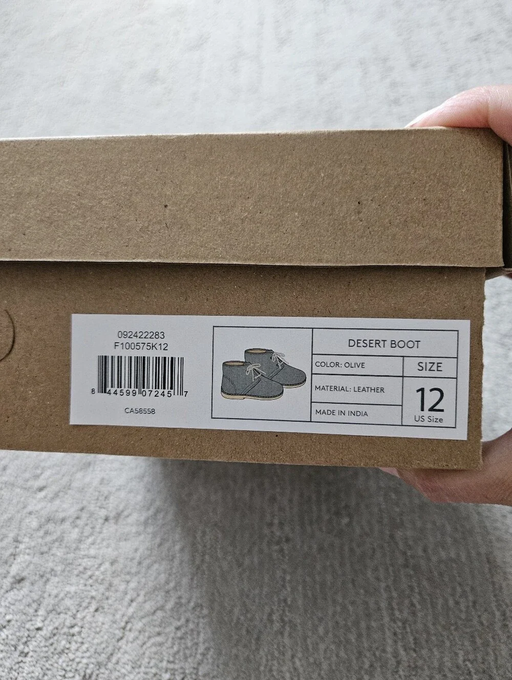 Pehr Desert Boot Size 12 In Olive